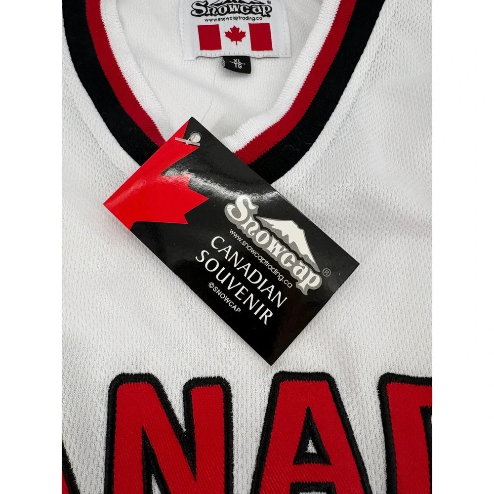 Snowcap Kids Canada Souvenir Hockey Jersey White‎ Red Black XL TG
